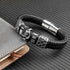 schwarzes totenkopf lederarmband herren ace poker casino uniqal